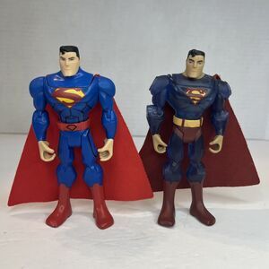 Pair Of DC COMICS SUPERMAN THE BRAVE AND BOLD SUPERMAN ACTION FIGURES 2009 2012